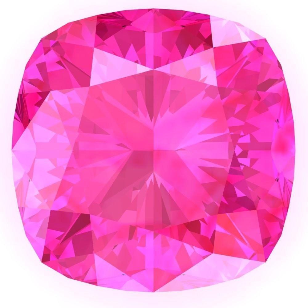 Cushion FAB Lab-Grown Pink Sapphire Gems-FIRE & BRILLIANCE