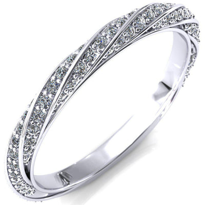 Elysia Marquise Moissanite 6 Prong 3/4 Eternity Diamond Accent Ring-FIRE & BRILLIANCE