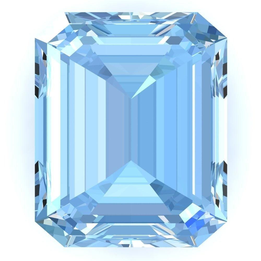 Emerald Chatham Lab-Grown Aqua Blue Spinel Gems-Chatham Lab-Grown Gems-Fire & Brilliance ®