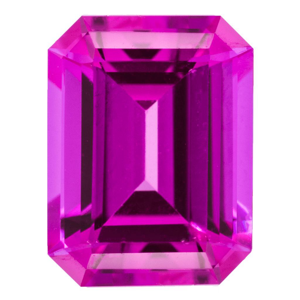 Emerald Chatham Lab-Grown Pink Sapphire Gems-Chatham Lab-Grown Gems-Fire & Brilliance ®
