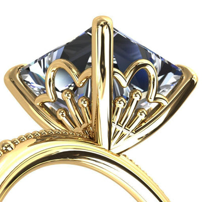 14K Yellow Gold Rectangular Cut Plum Tourmaline and Diamond Ring – Midwest  Jewelers and Estate Buyers