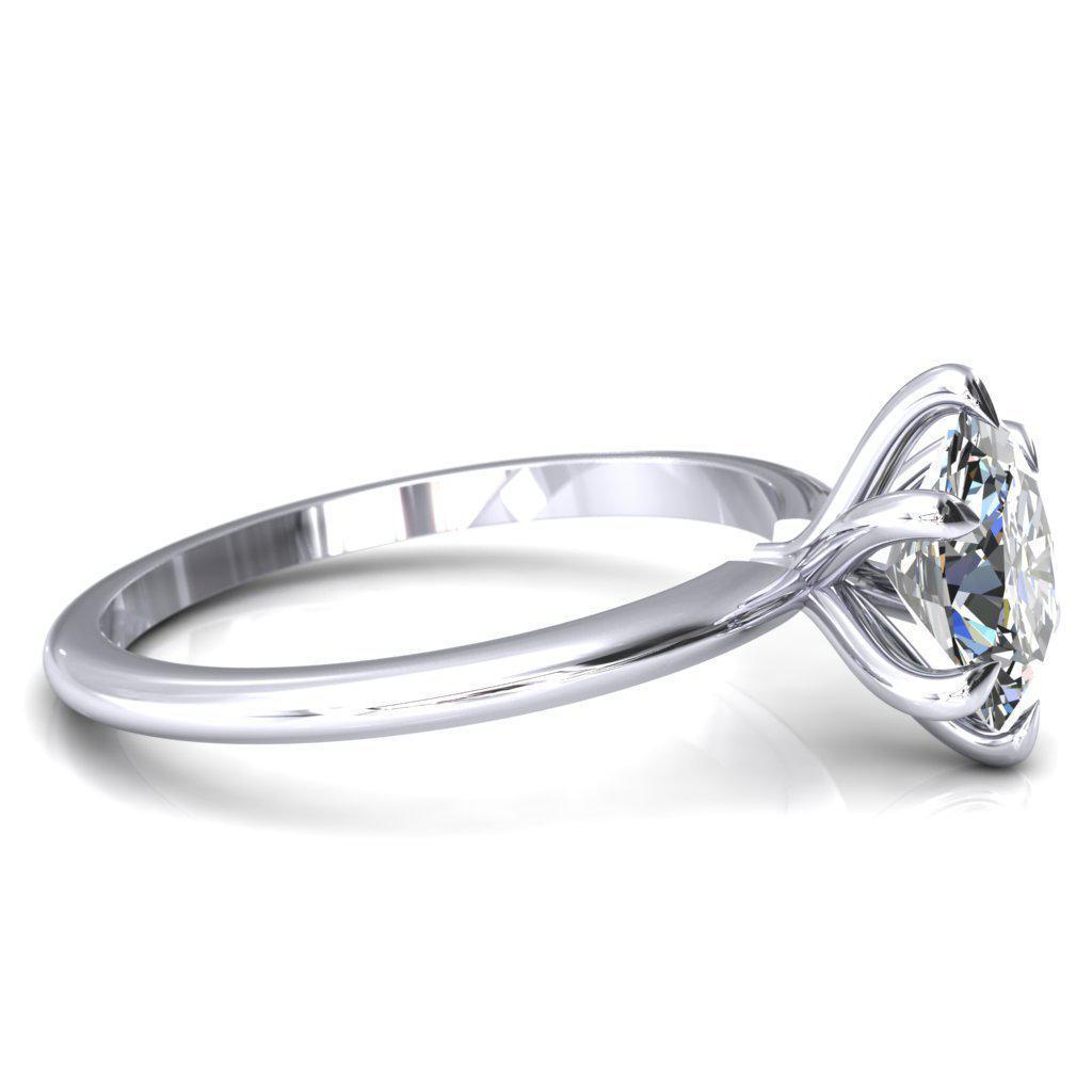 Gracey Oval Moissanite 6-Claw Prong Engagement Ring-Custom-Made Jewelry-Fire & Brilliance ®