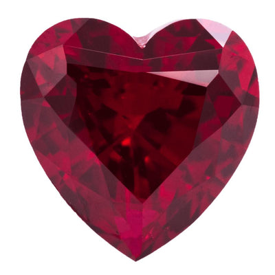 Heart FAB Lab-Grown Ruby Gems-FIRE & BRILLIANCE