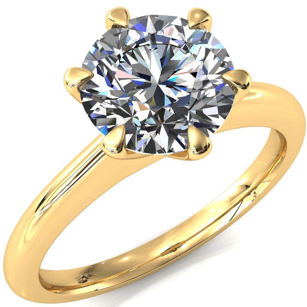 6 claw solitaire engagement ring discount