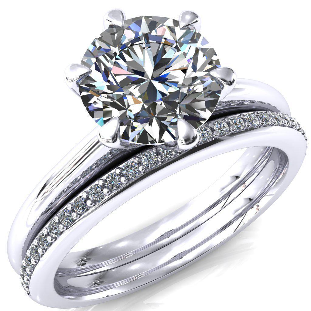 6 claw solitaire diamond ring Clearance