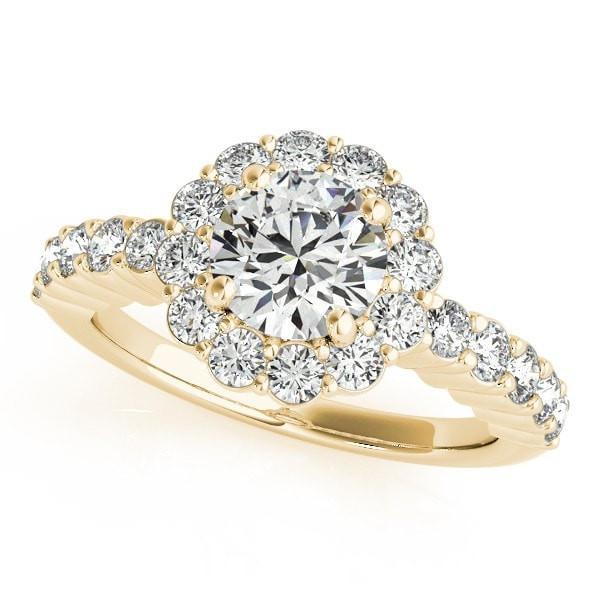 Jana Round Moissanite Cathedral Halo Engagement Ring-Custom-Made Jewelry-Fire & Brilliance ®