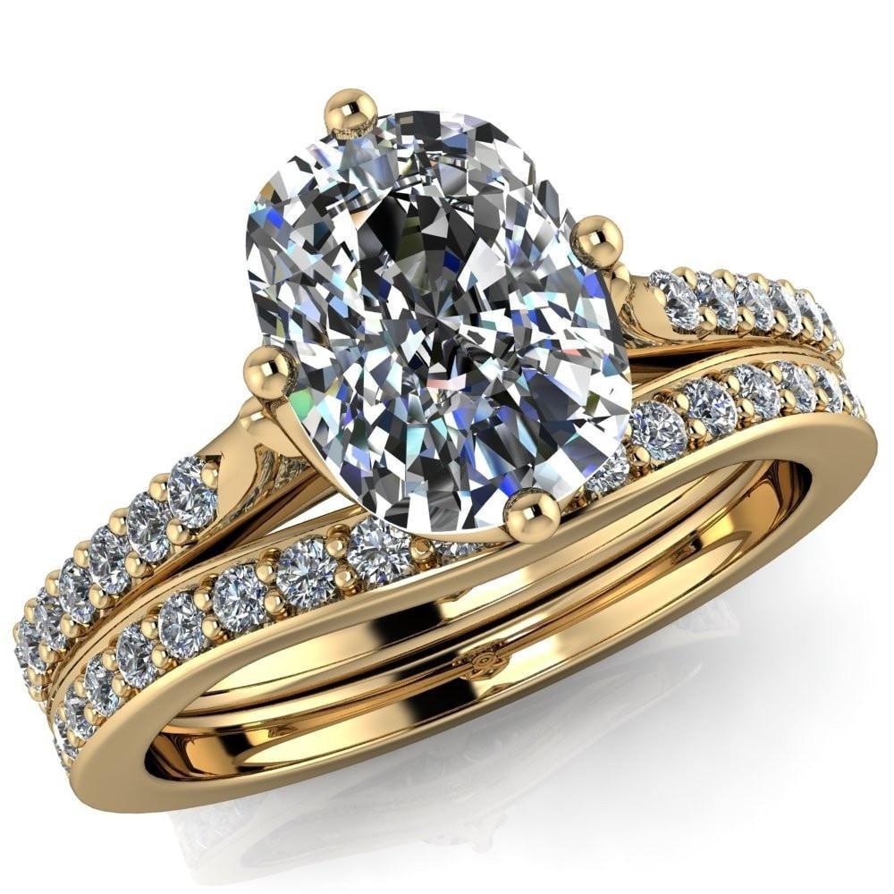 Jemma Cushion Moissanite Genovia 4 Prong Engagement Ring-Custom-Made Jewelry-Fire & Brilliance ®