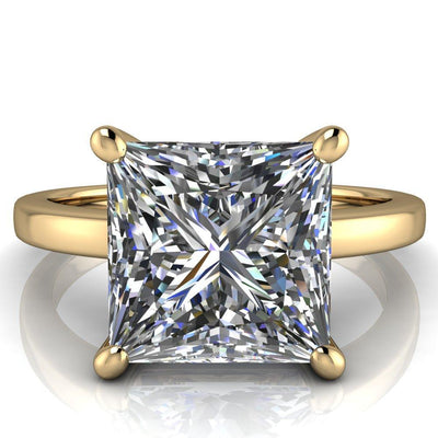 Keegan Princess/Square Moissanite 4 Prong Engagement Ring-Custom-Made Jewelry-Fire & Brilliance ®