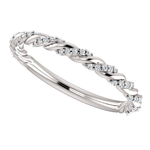 Kenla Round Diamond or Moissanite 3/4 Eternity Rope Band-Wedding and Anniversary Bands-Fire & Brilliance ®