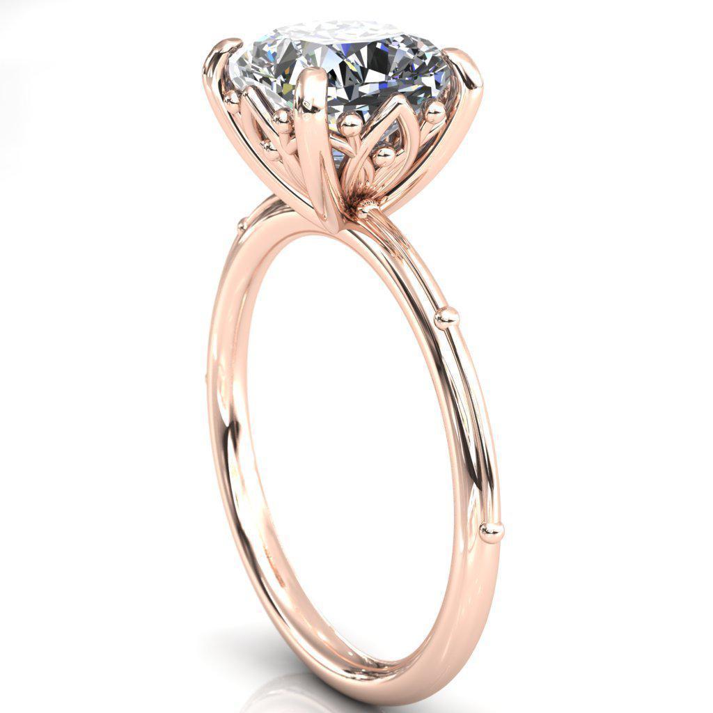 Klee Cushion Moissanite Summer Lily Engagement Ring-Custom-Made Jewelry-Fire & Brilliance ®