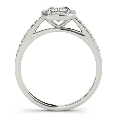 Lannie Cushion Moissanite Halo Engagement Ring-Custom-Made Jewelry-Fire & Brilliance ®