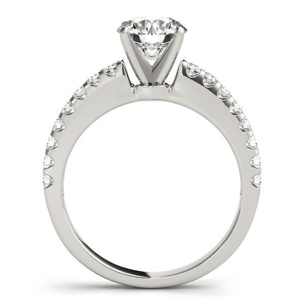 Lennon Round Moissanite Single Row 4 Prong Ring-Custom-Made Jewelry-Fire & Brilliance ®