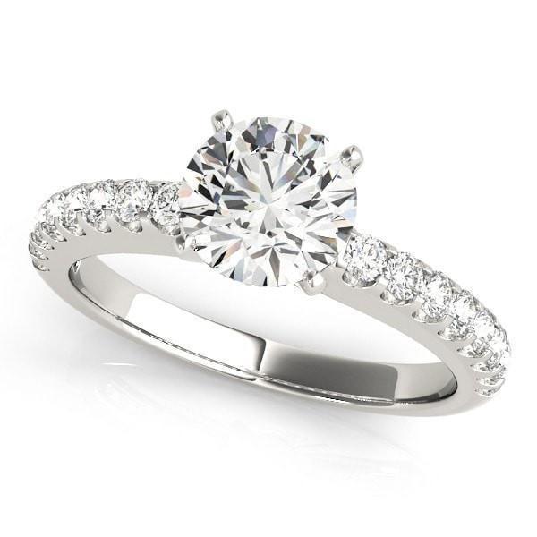 Lennon Round Moissanite Single Row 4 Prong Ring-Custom-Made Jewelry-Fire & Brilliance ®