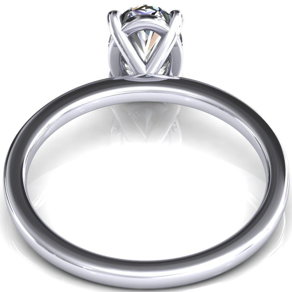 Ila 4-Prong Solitaire Engagement Ring Mount Platinum / Oval