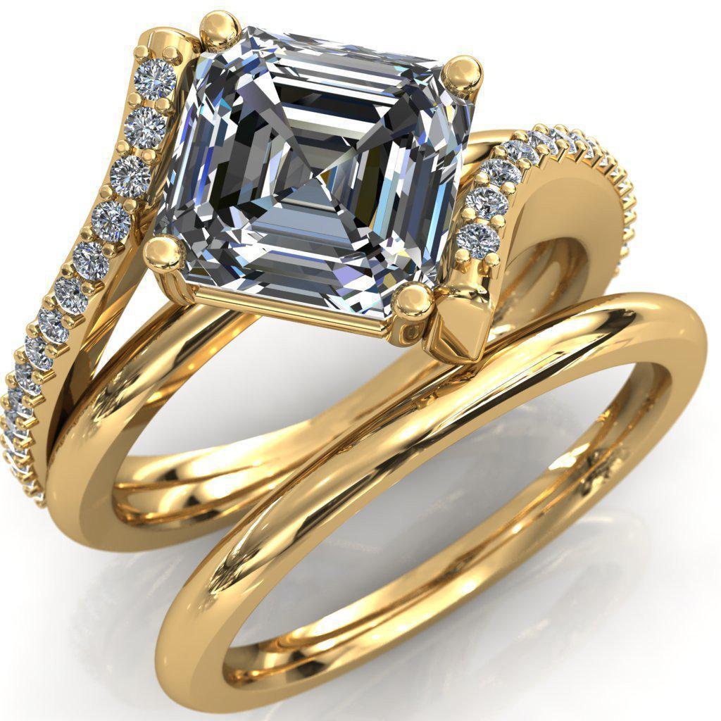 Margot Asscher Moissanite Diamond Channel Ring-Custom-Made Jewelry-Fire & Brilliance ®