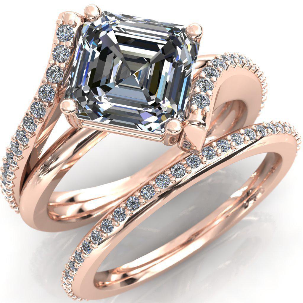 Margot Asscher Moissanite Diamond Channel Ring-Custom-Made Jewelry-Fire & Brilliance ®