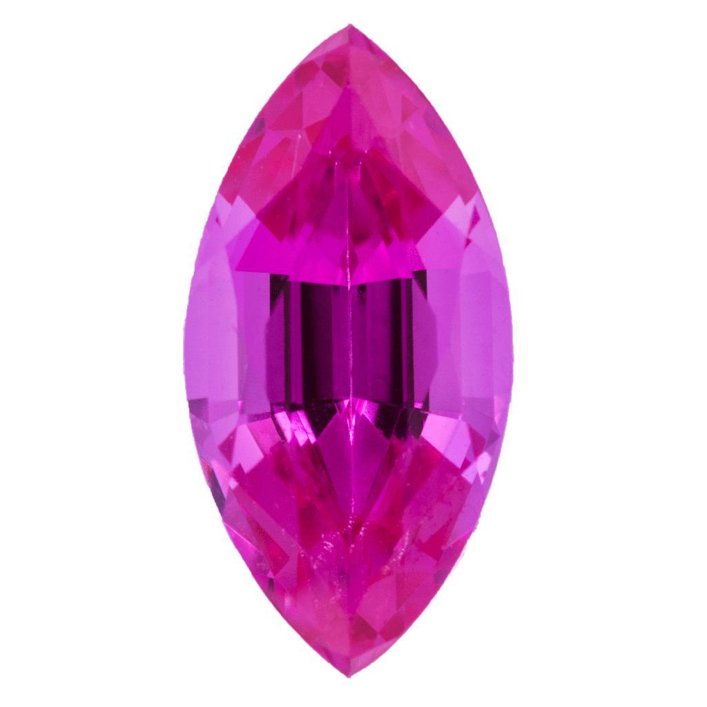 Marquise Chatham Lab-Grown Pink Sapphire Gems-Chatham Lab-Grown Gems-Fire & Brilliance ®