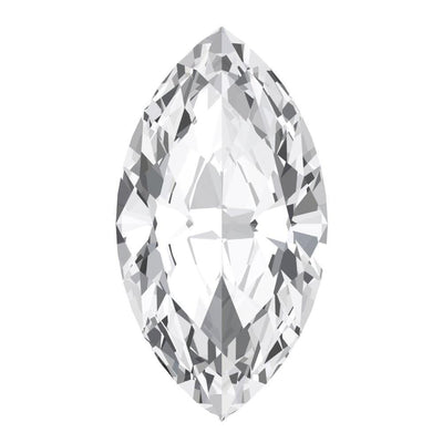 Marquise Chatham Lab-Grown White Sapphire Gems-Chatham Lab-Grown Gems-Fire & Brilliance ®
