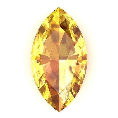 Marquise FAB Lab-Grown Yellow Sapphire Gems-FIRE & BRILLIANCE