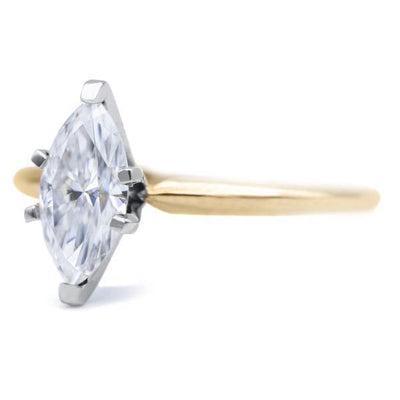 Marquise Moissanite 6 Prongs FANCY Solitaire Ring-Solitaire Ring-Fire & Brilliance ®