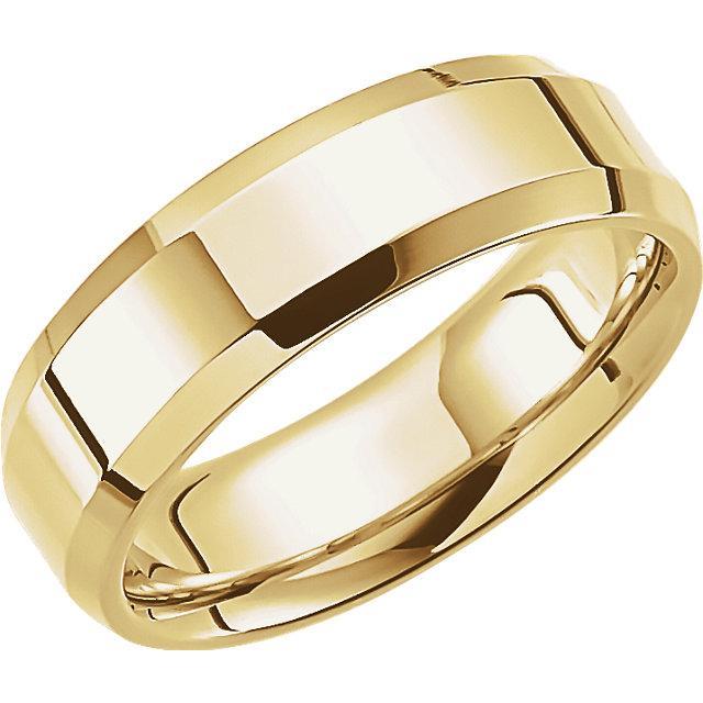 Matthew Comfort-Fit Beveled Edge-Wedding and Anniversary Bands-Fire & Brilliance ®