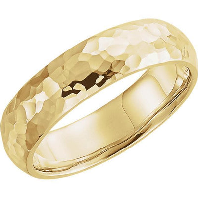 Matthew Comfort Fit Hammer Finish Band-Wedding and Anniversary Bands-Fire & Brilliance ®