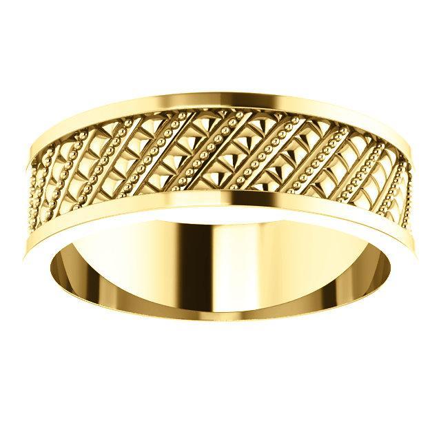 Matthew Geometric Wedding Band-Wedding and Anniversary Bands-Fire & Brilliance ®