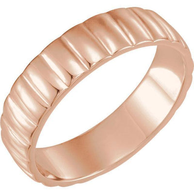 Matthew Grooved Wedding Band-Wedding and Anniversary Bands-Fire & Brilliance ®