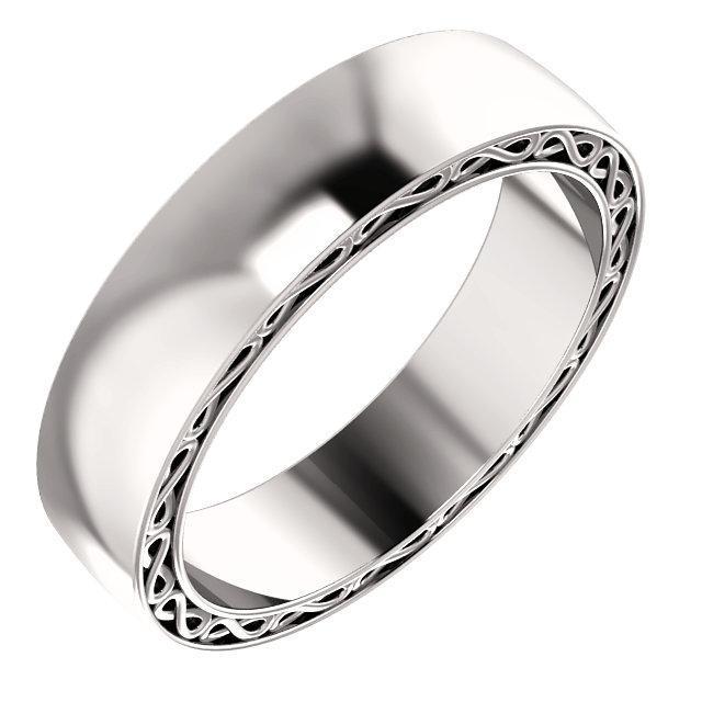 Matthew Infinity-Inspired Wedding Band-Wedding and Anniversary Bands-Fire & Brilliance ®