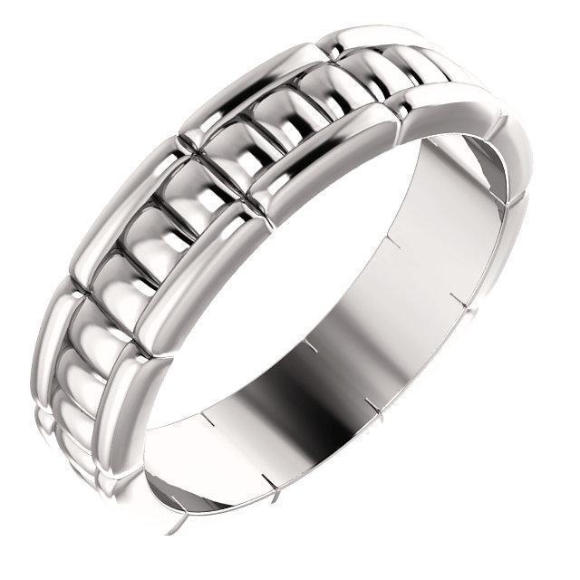 Matthew Patterned Wedding Band-Wedding and Anniversary Bands-Fire & Brilliance ®