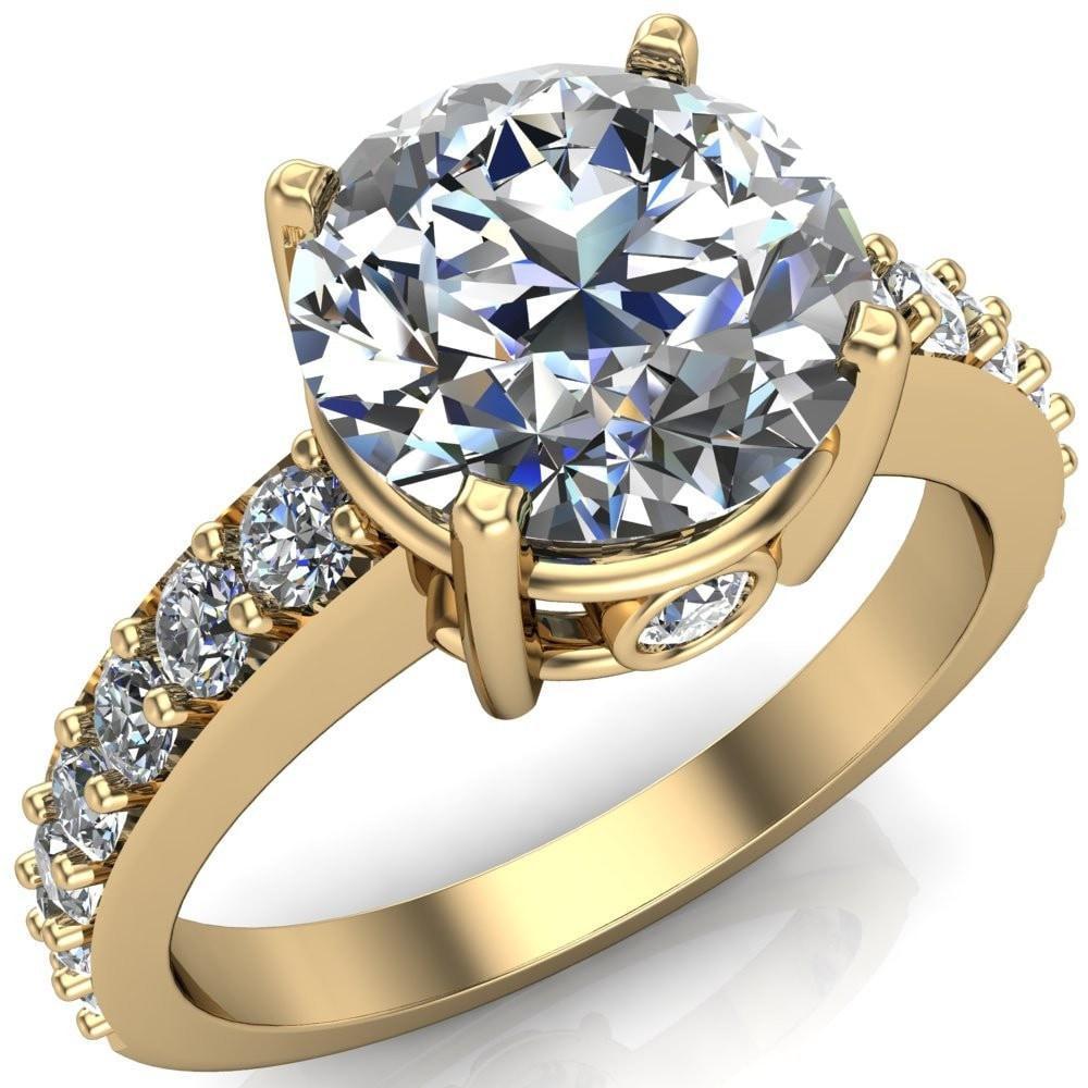 Melia Round Center Stone 4-Prong Pre-Notched Wire Basket Setting