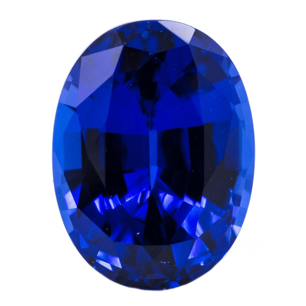 Oval Chatham Lab-Grown Blue Sapphire Gems-Chatham Lab-Grown Gems-Fire & Brilliance ®