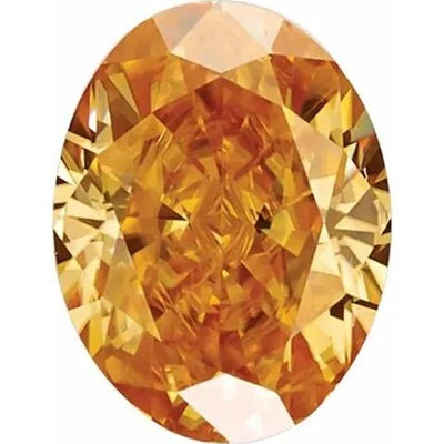 Oval Diamond Faceted FAB Brown Moissanite Loose Stone-FIRE & BRILLIANCE