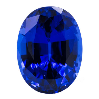 Oval FAB Lab-Grown Blue Sapphire Gems-FIRE & BRILLIANCE