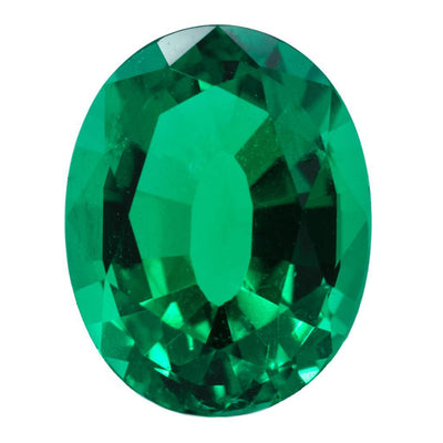 Oval FAB Lab-Grown Emerald Gems-FIRE & BRILLIANCE