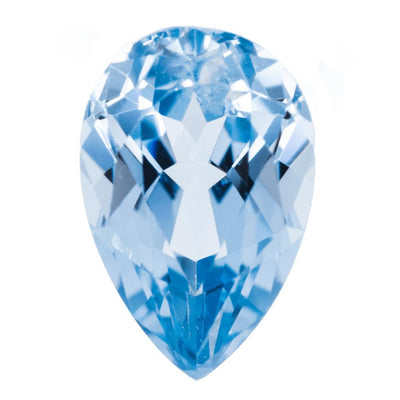 Pear Chatham Lab-Grown Aqua Blue Spinel Gems-Chatham Lab-Grown Gems-Fire & Brilliance ®