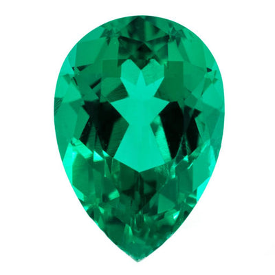 Pear Chatham Lab-Grown Emerald Gems-Chatham Lab-Grown Gems-Fire & Brilliance ®