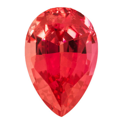 Pear Chatham Lab-Grown Padparadscha Sapphire Gems-Chatham Lab-Grown Gems-Fire & Brilliance ®