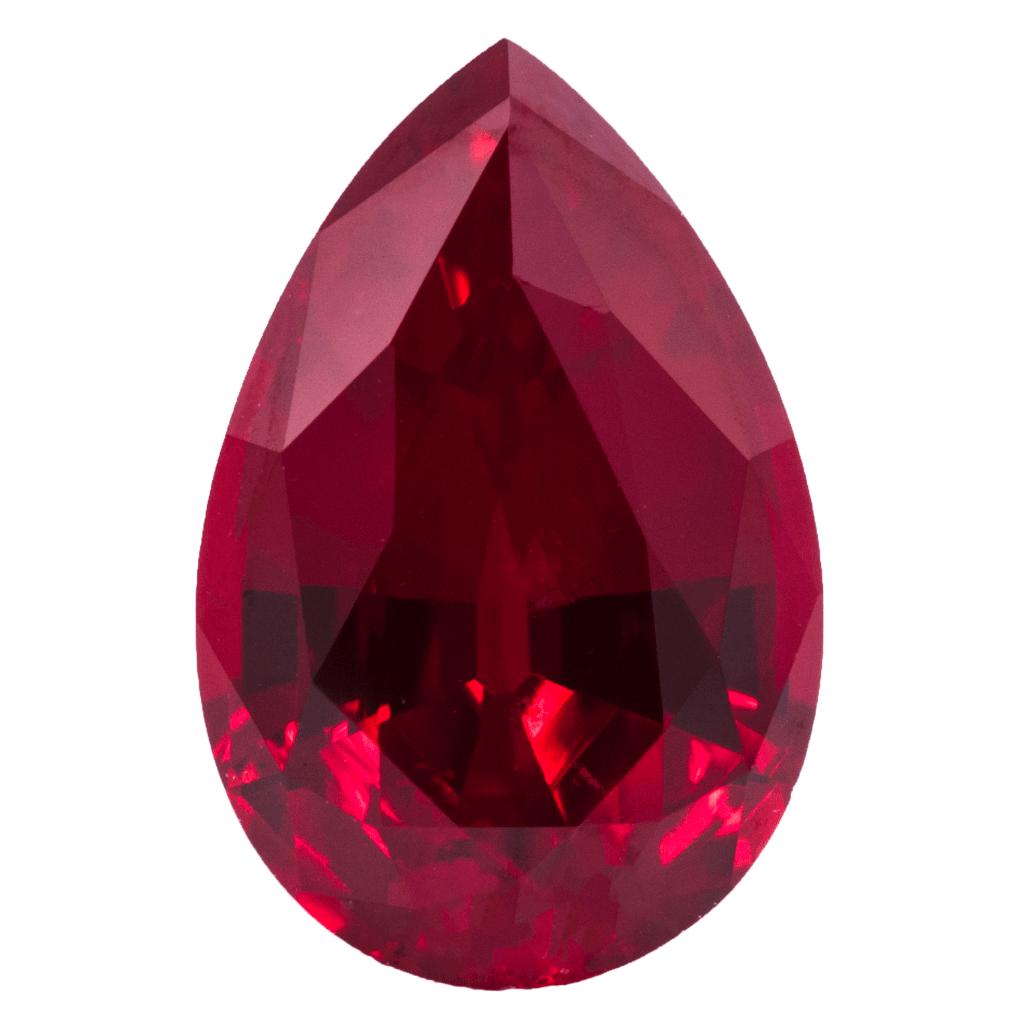 Pear FAB Lab-Grown Ruby Gems – FIRE & BRILLIANCE