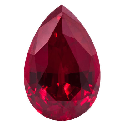 Pear Chatham Lab-Grown Ruby Gems-Chatham Lab-Grown Gems-Fire & Brilliance ®