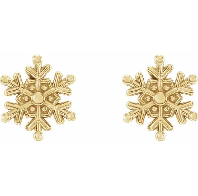 Petite Snowflake Earrings-FIRE & BRILLIANCE