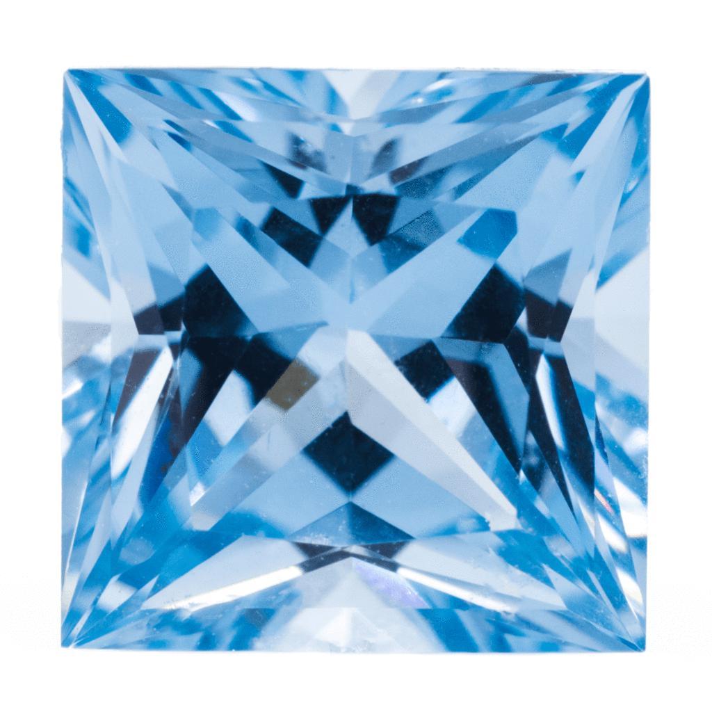 Princess Chatham Lab-Grown Aqua Blue Spinel Gems-Chatham Lab-Grown Gems-Fire & Brilliance ®