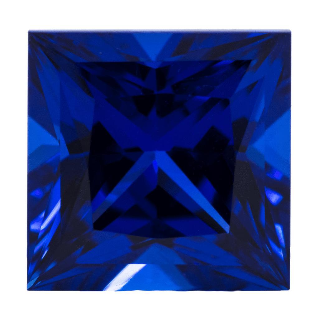 Princess Chatham Lab-Grown Blue Sapphire Gems-Chatham Lab-Grown Gems-Fire & Brilliance ®