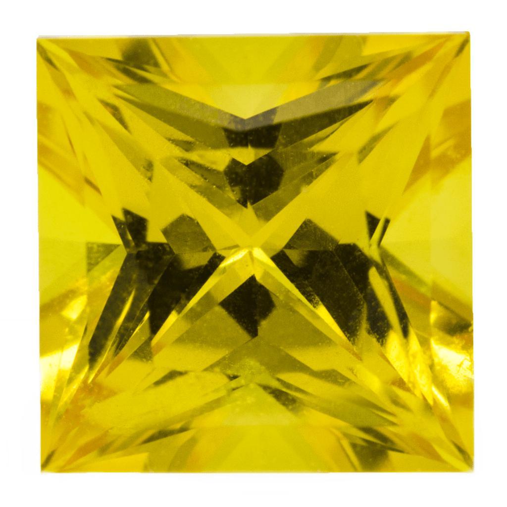 Princess Chatham Lab-Grown Yellow Sapphire Gems-Chatham Lab-Grown Gems-Fire & Brilliance ®
