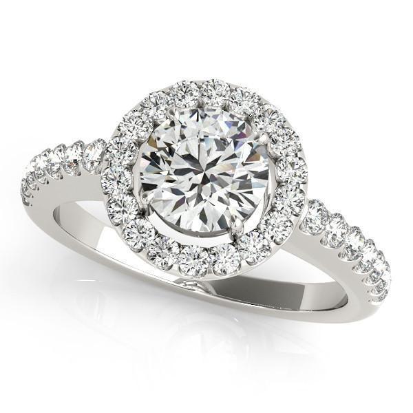 Rachelle Round Moissanite Under Bezel Engagement Ring-Custom-Made Jewelry-Fire & Brilliance ®
