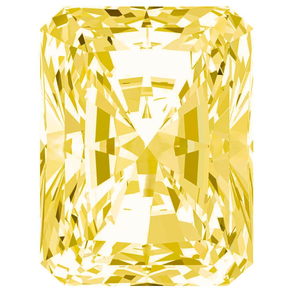 Radiant Canary Yellow FAB Moissanite Loose Stone-FIRE & BRILLIANCE