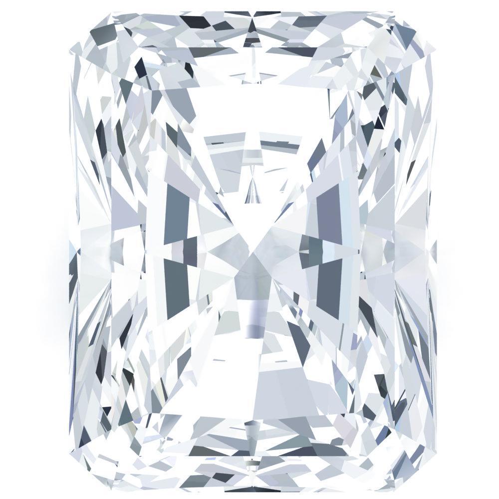 Radiant Diamond Faceted FAB Moissanite Loose Stone