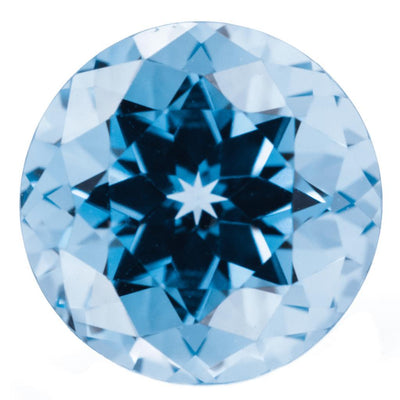 Round Chatham Lab-Grown Aqua Blue Spinel Gems-Chatham Lab-Grown Gems-Fire & Brilliance ®