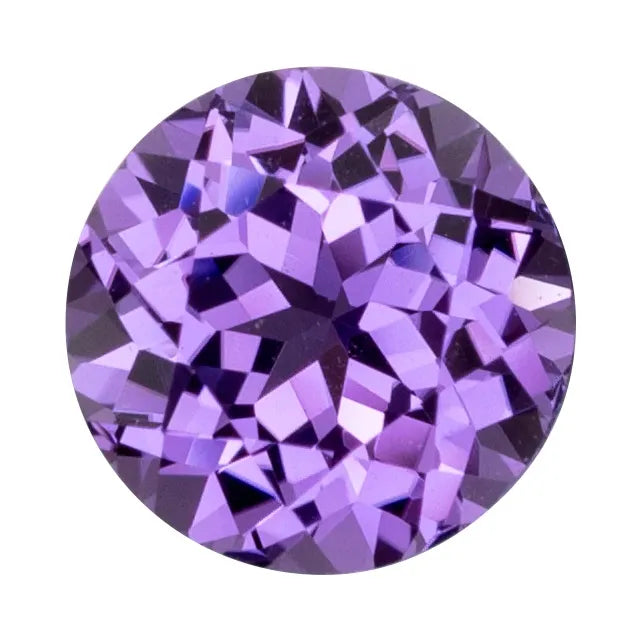 Round FAB Lab-Grown Purple Sapphire Gems