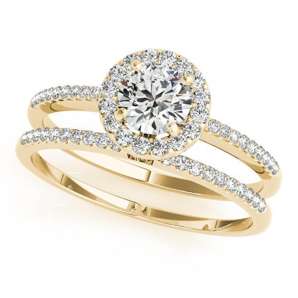 Roxy Round Center Stone Diamond Halo Radiant Basket Engagement Ring ...